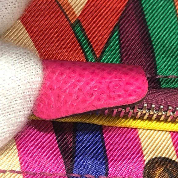 HERMES Azap Long Silk-In Zip Around Long Wallet Epsom pink/SilverHardware - Picture 13 of 14